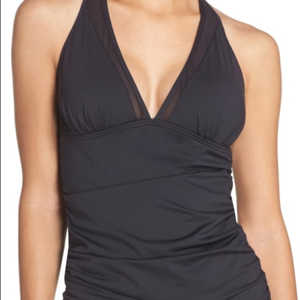 Tommy Bahama Black Halter Tankini Sz M